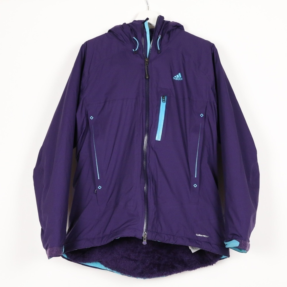 Adidas Purple Fuzzy Lined Winter Jacket